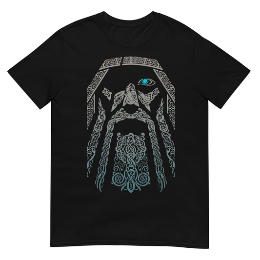 camiseta odin nudos vikingos negra