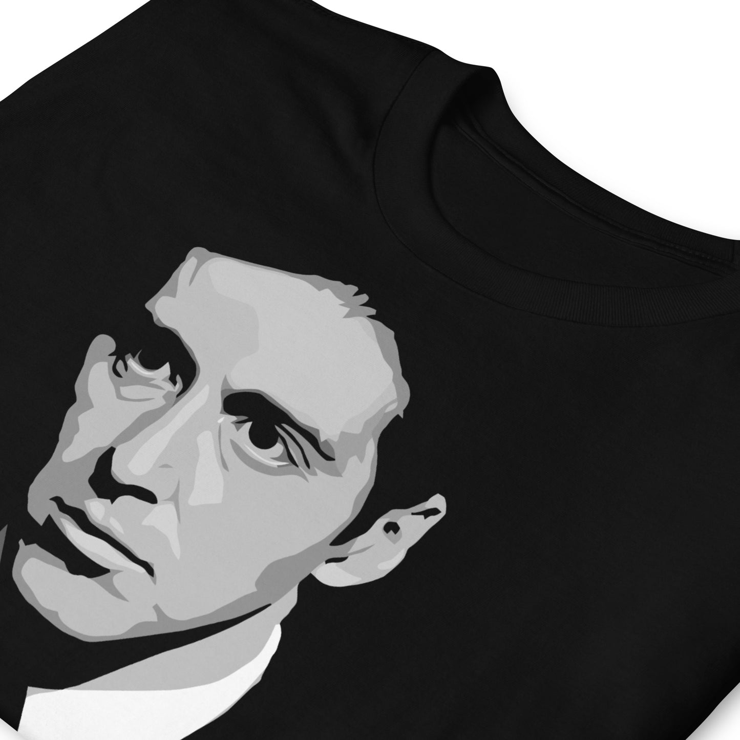 detalle de camiseta oferta nada the godfather negra