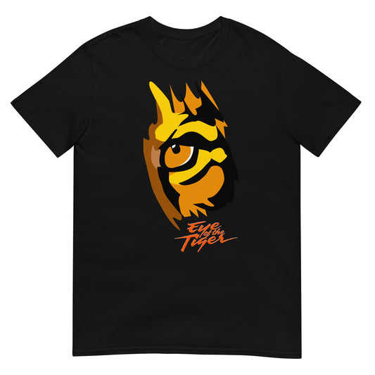 camiseta eye of the tiger rocky boxeo negra