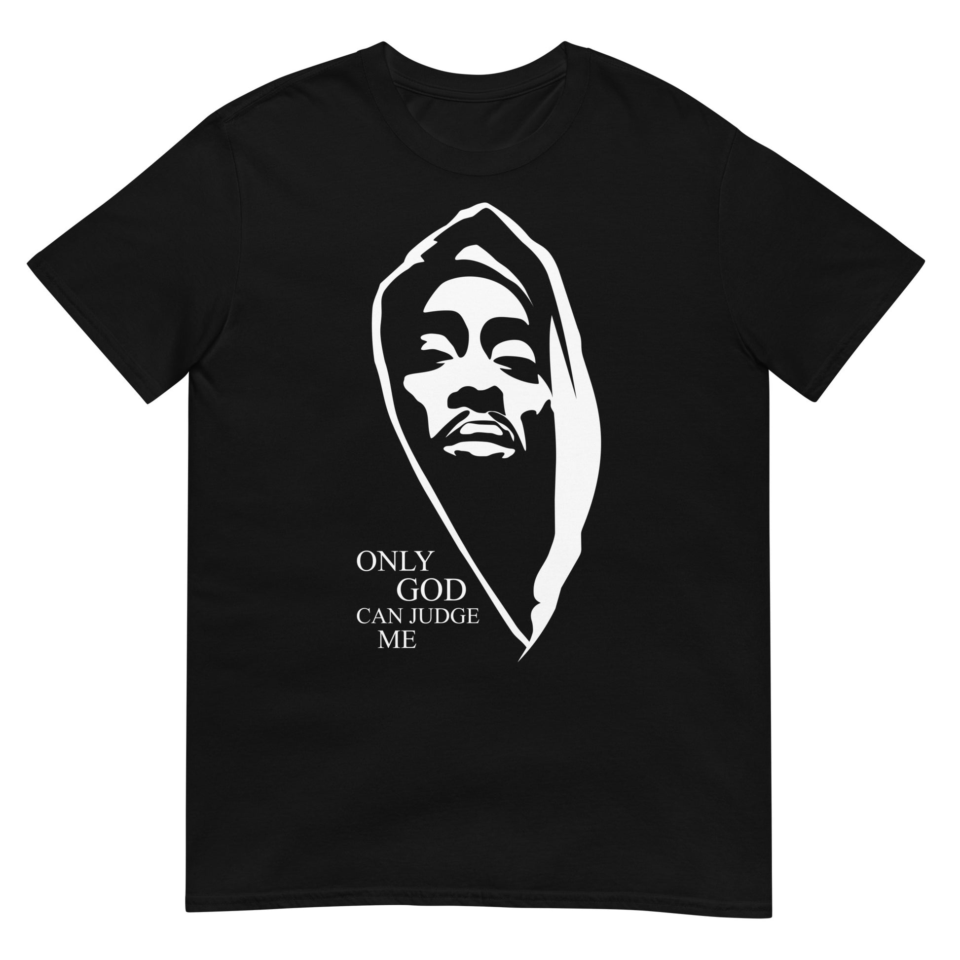 camiseta only god can judge me 2pac tupac en color negro