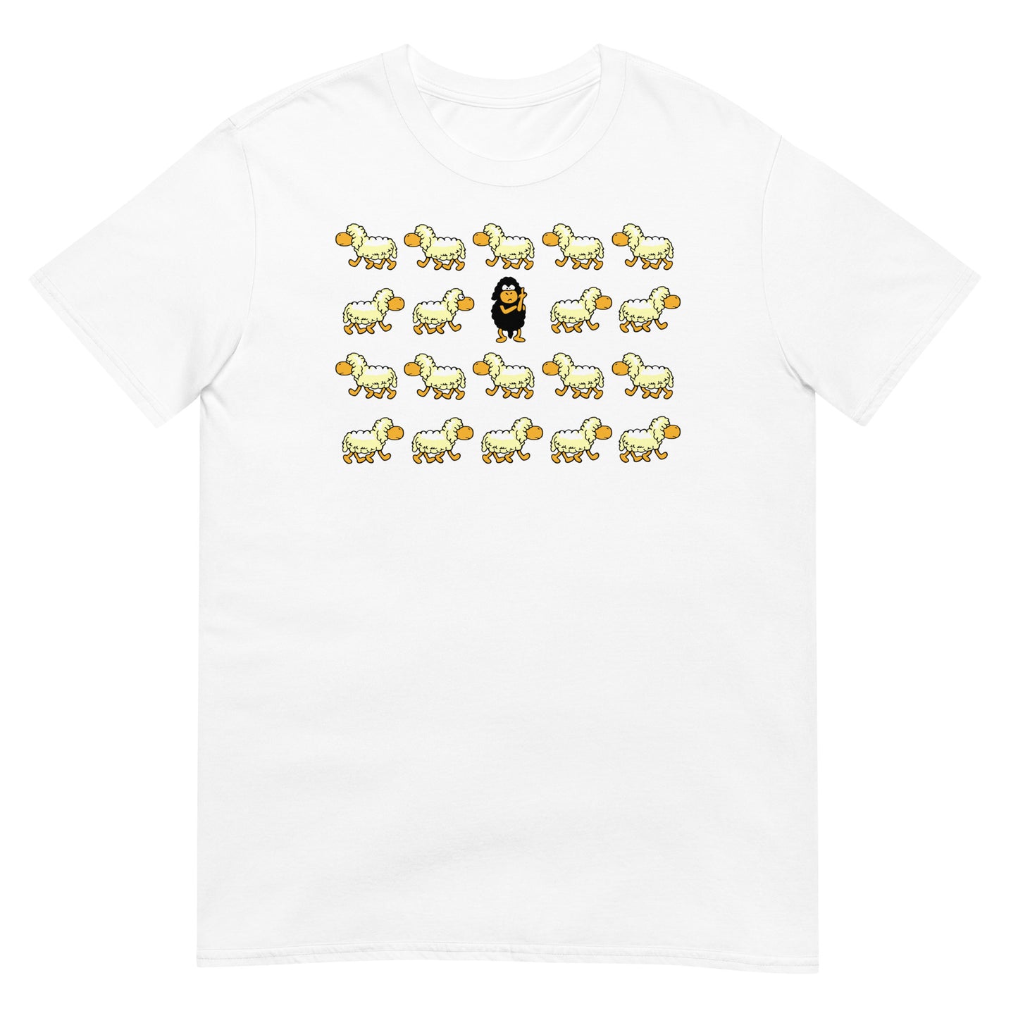 camiseta oveja negra color blanco