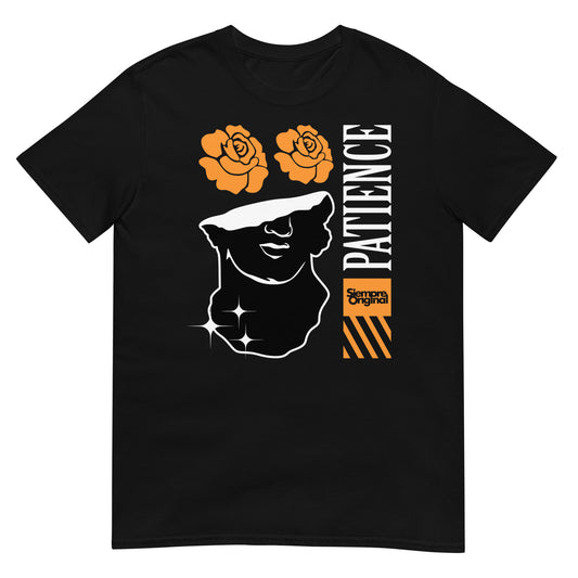camiseta paciencia arte clasico negra