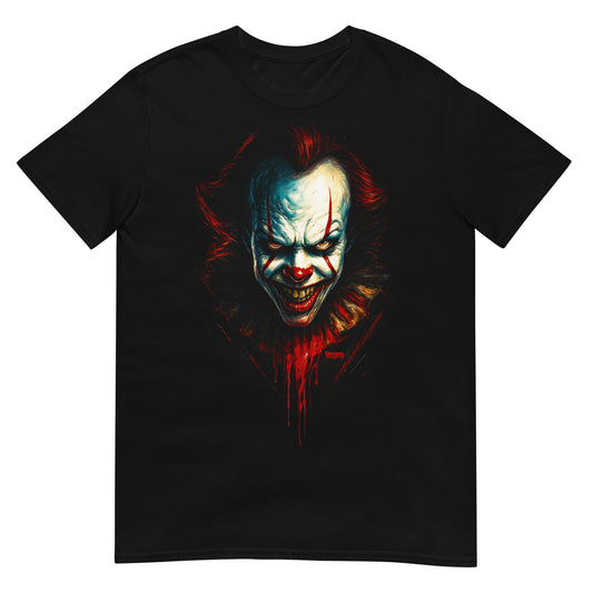 camiseta payaso terror pennywise it negra
