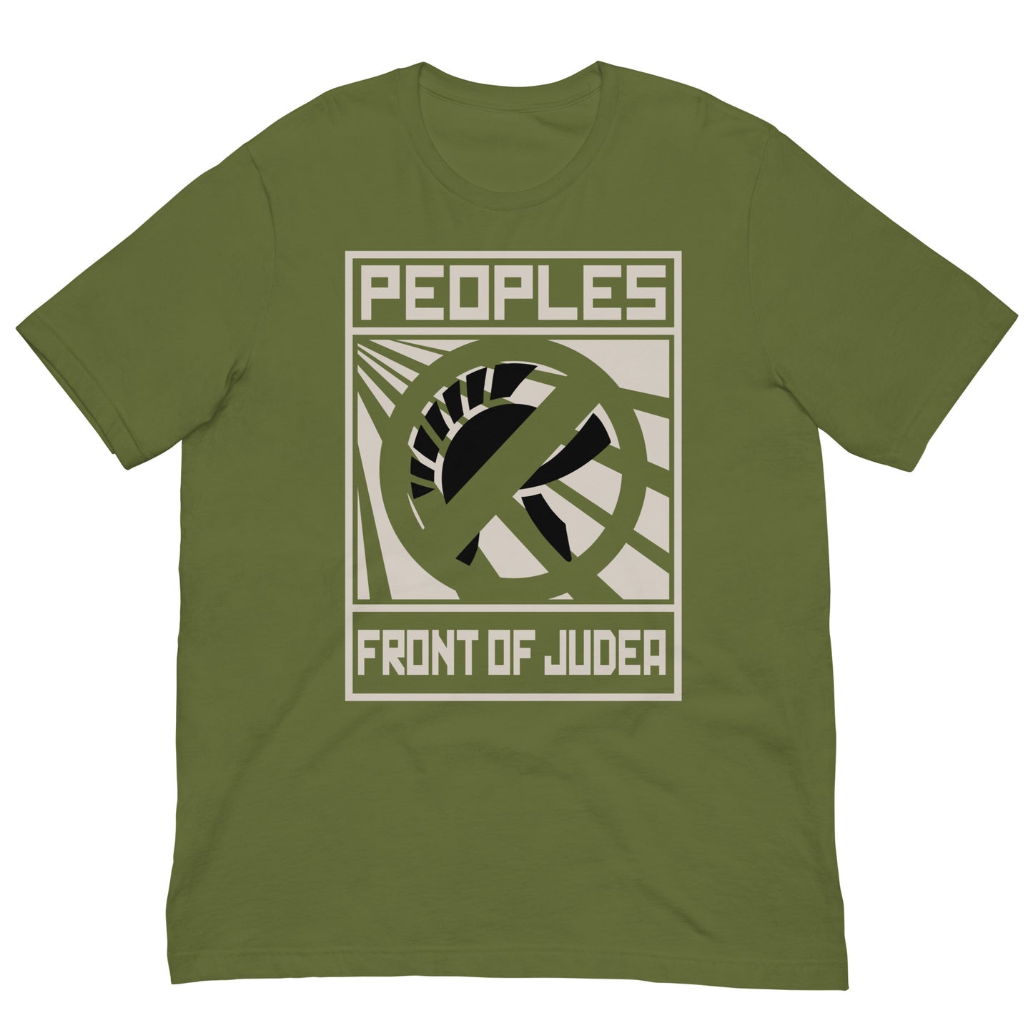camiseta frente popular de judea la vida de brian verde oliva
