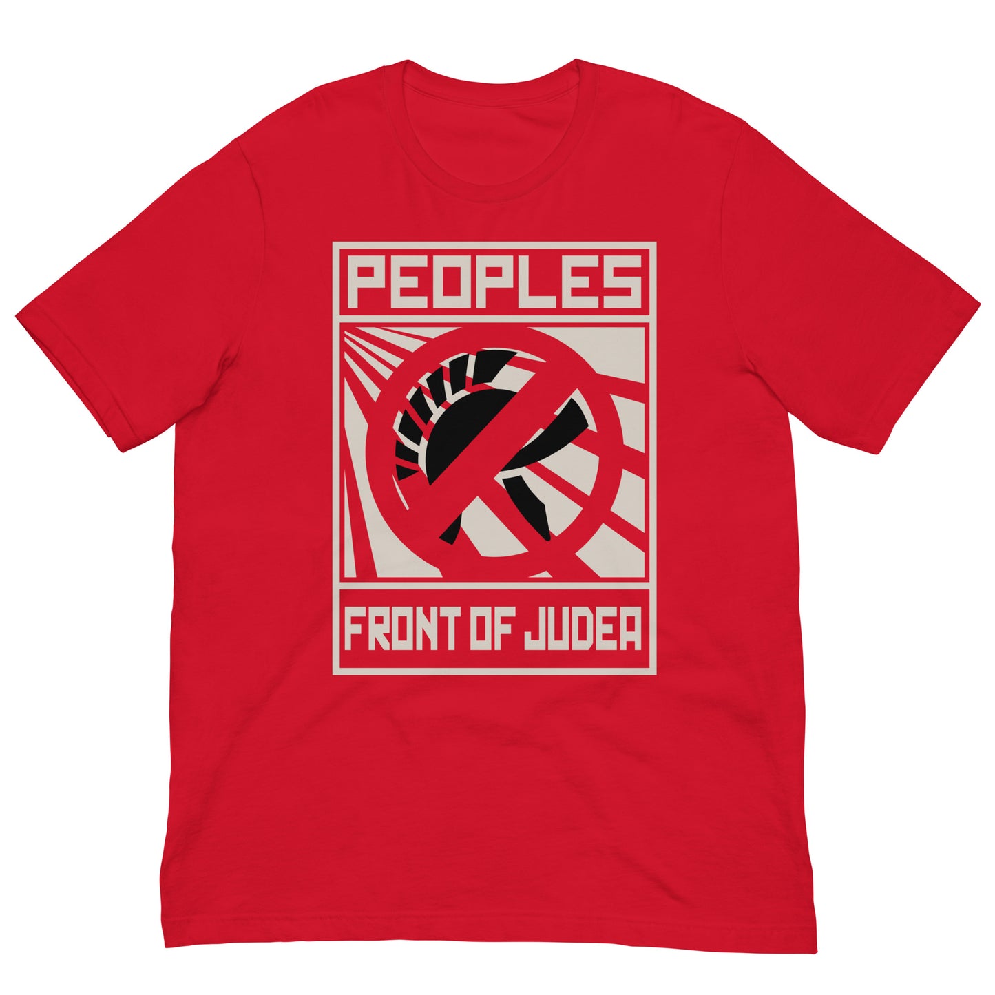 camiseta frente popular de judea la vida de brian roja