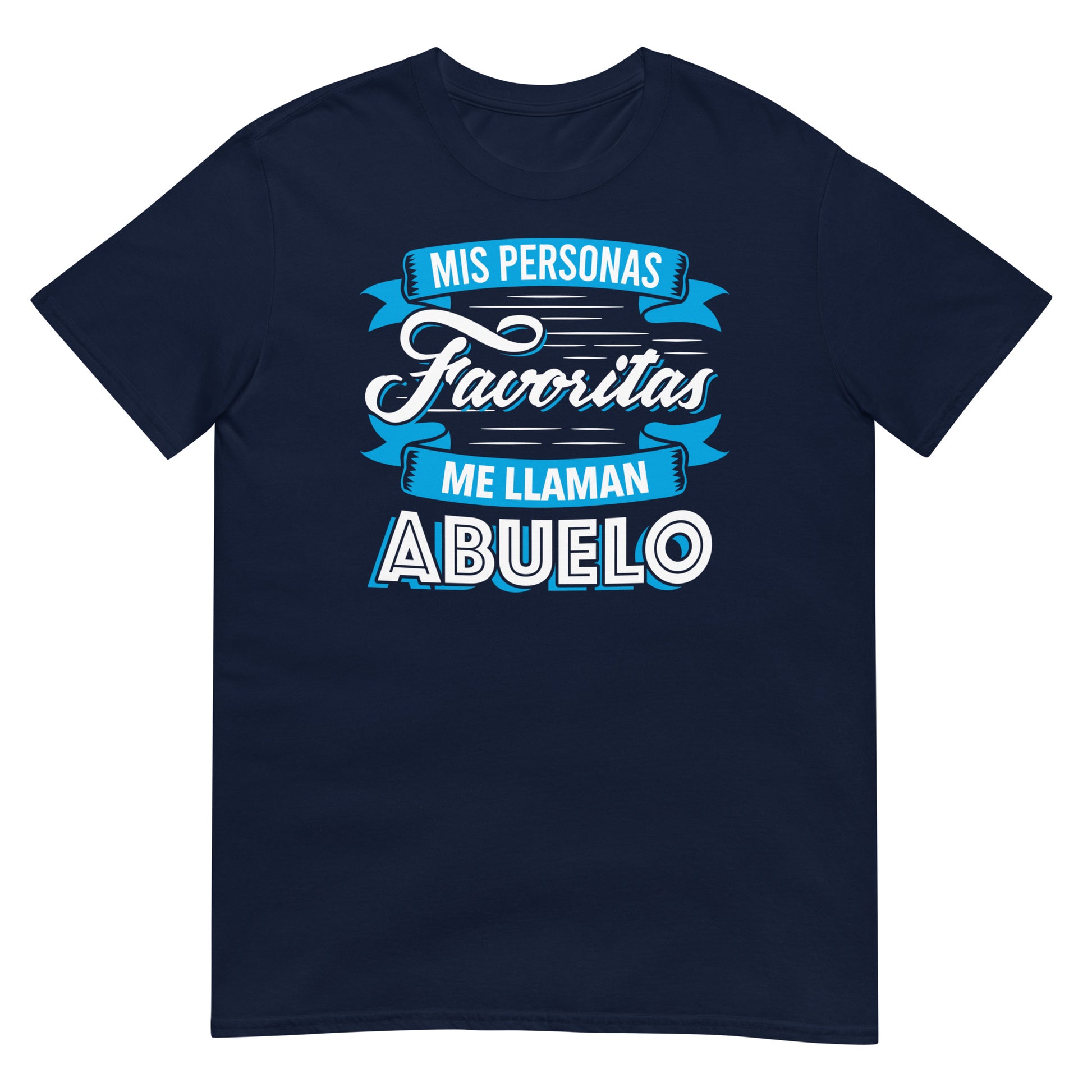 camiseta mis personas favoritas me llaman abuelo azul marino