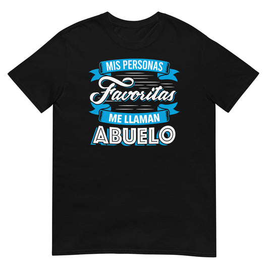 camiseta mis personas favoritas me llaman abuelo negra