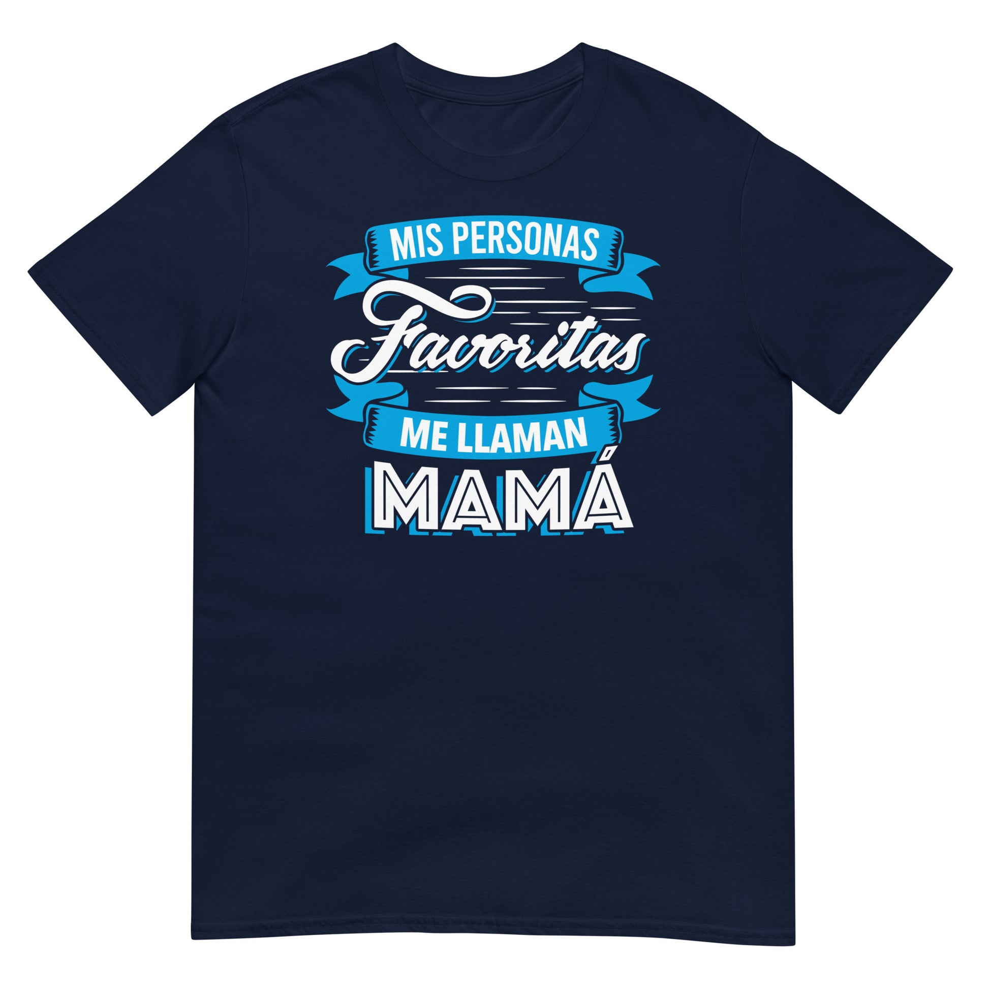 camiseta mis personas favoritas me llaman mama azul marino
