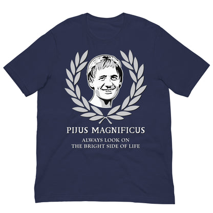 camiseta pijus magnificus la vida de brian azul marino
