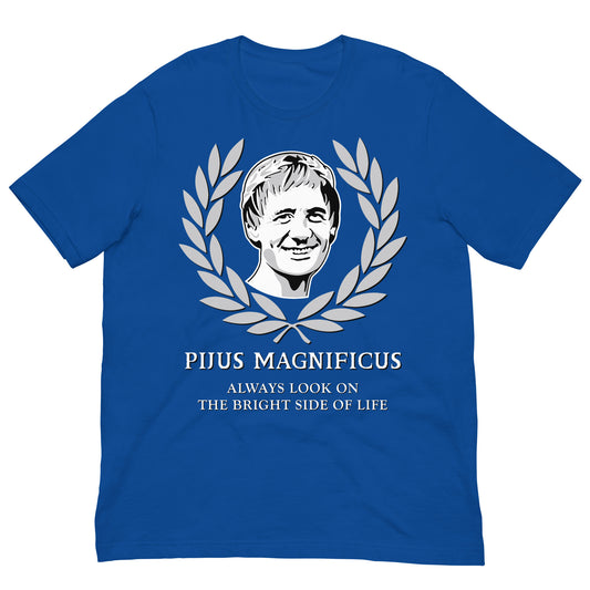 camiseta pijus magnificus la vida de brian azul royal