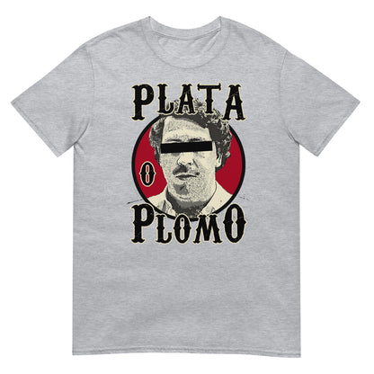 camiseta plata o plomo pablo escobar gris