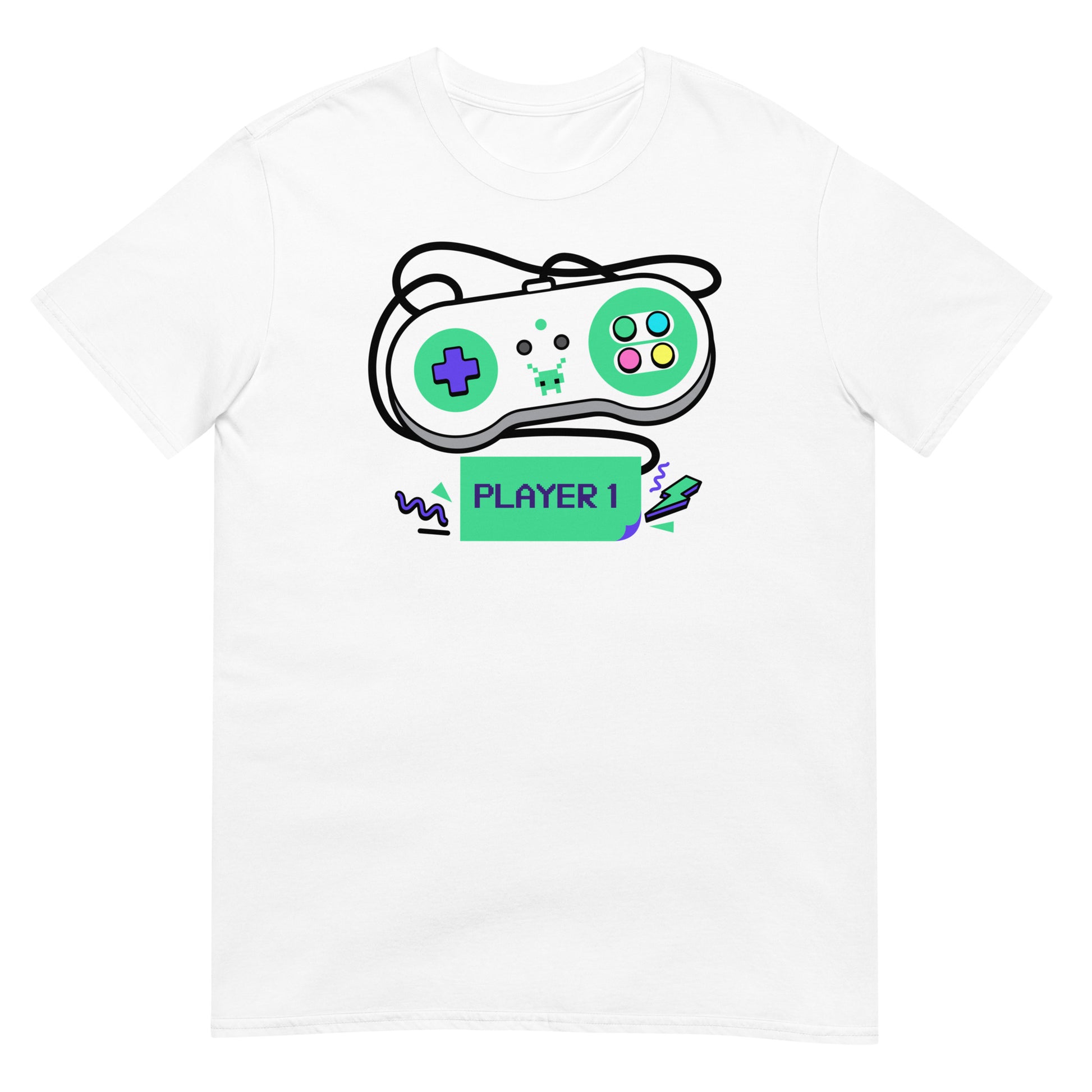 camiseta player 1 en color blanco