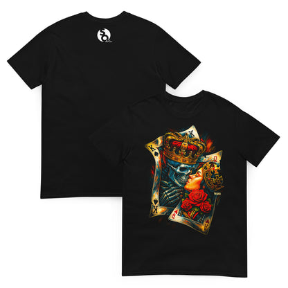 camiseta poker amor eterno delante y detras negra