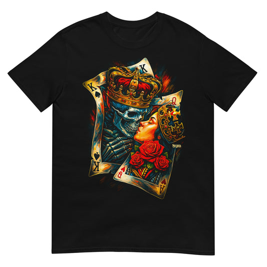 camiseta poker amor eterno negra