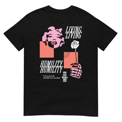 camiseta pop art marilyn monroe negra