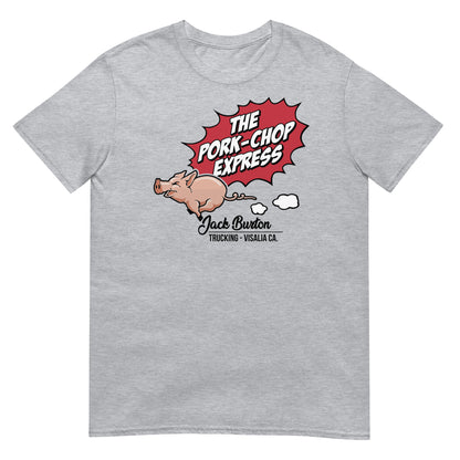 camiseta the pork chop express golpe en la pequeña china gris