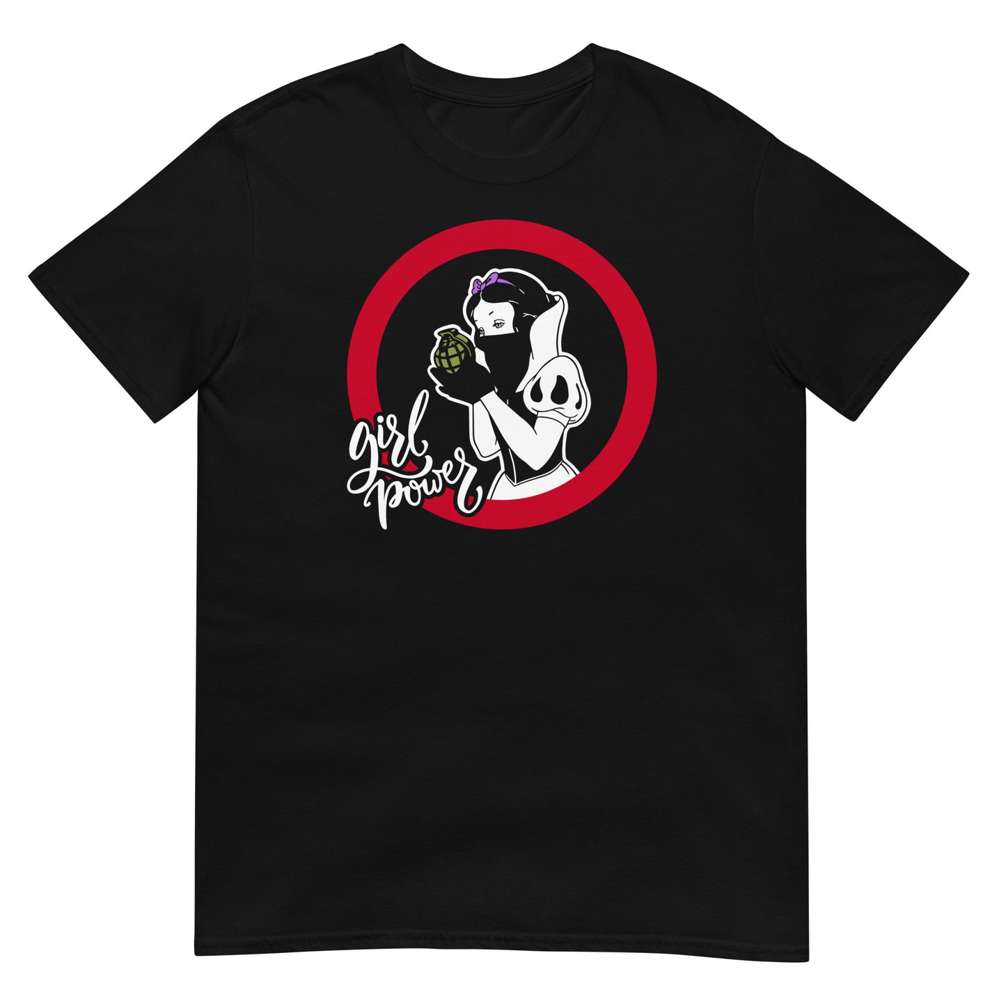 camiseta princesa feminista rebelde negra