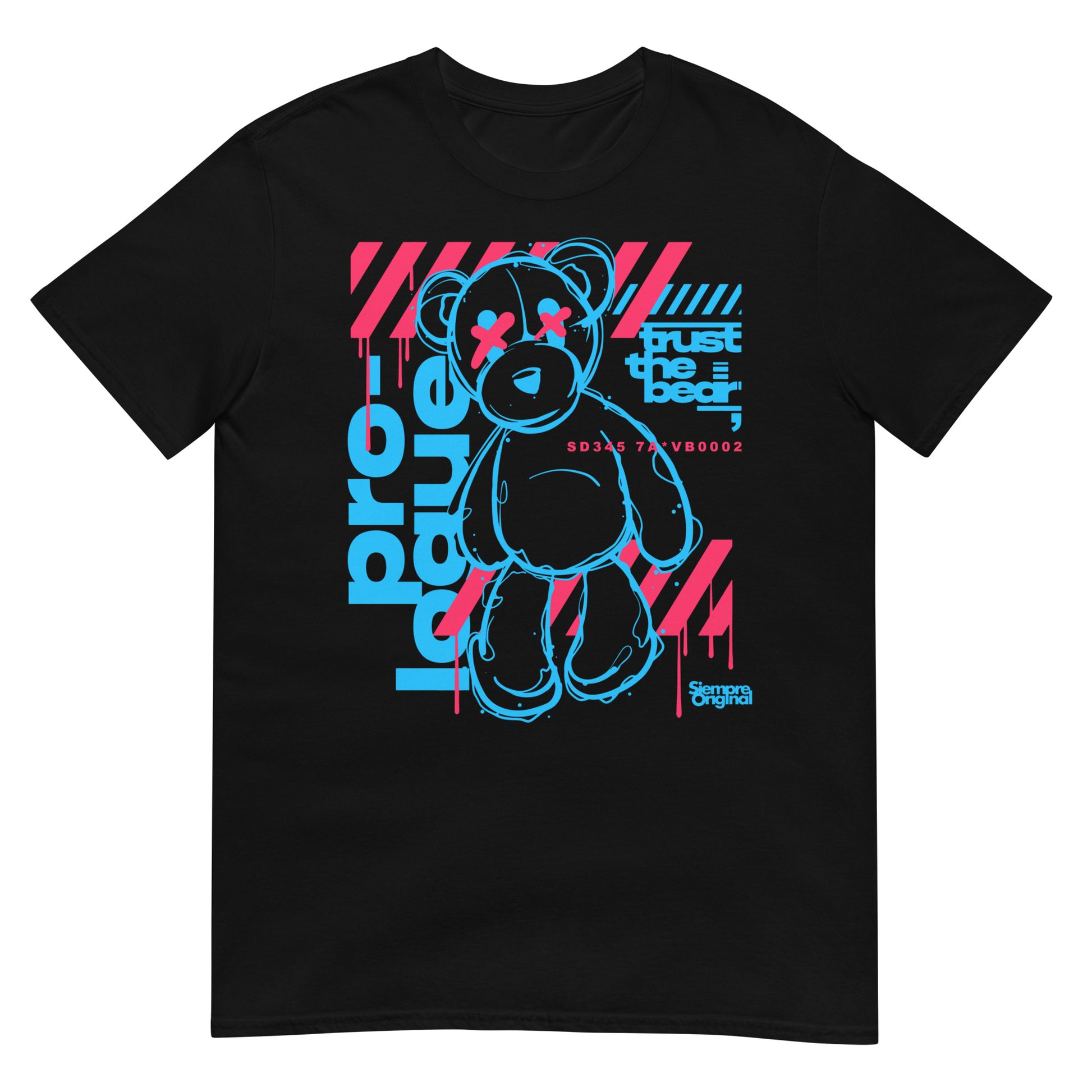 camiseta pro-logue teddy bear siempre original urban en color negro