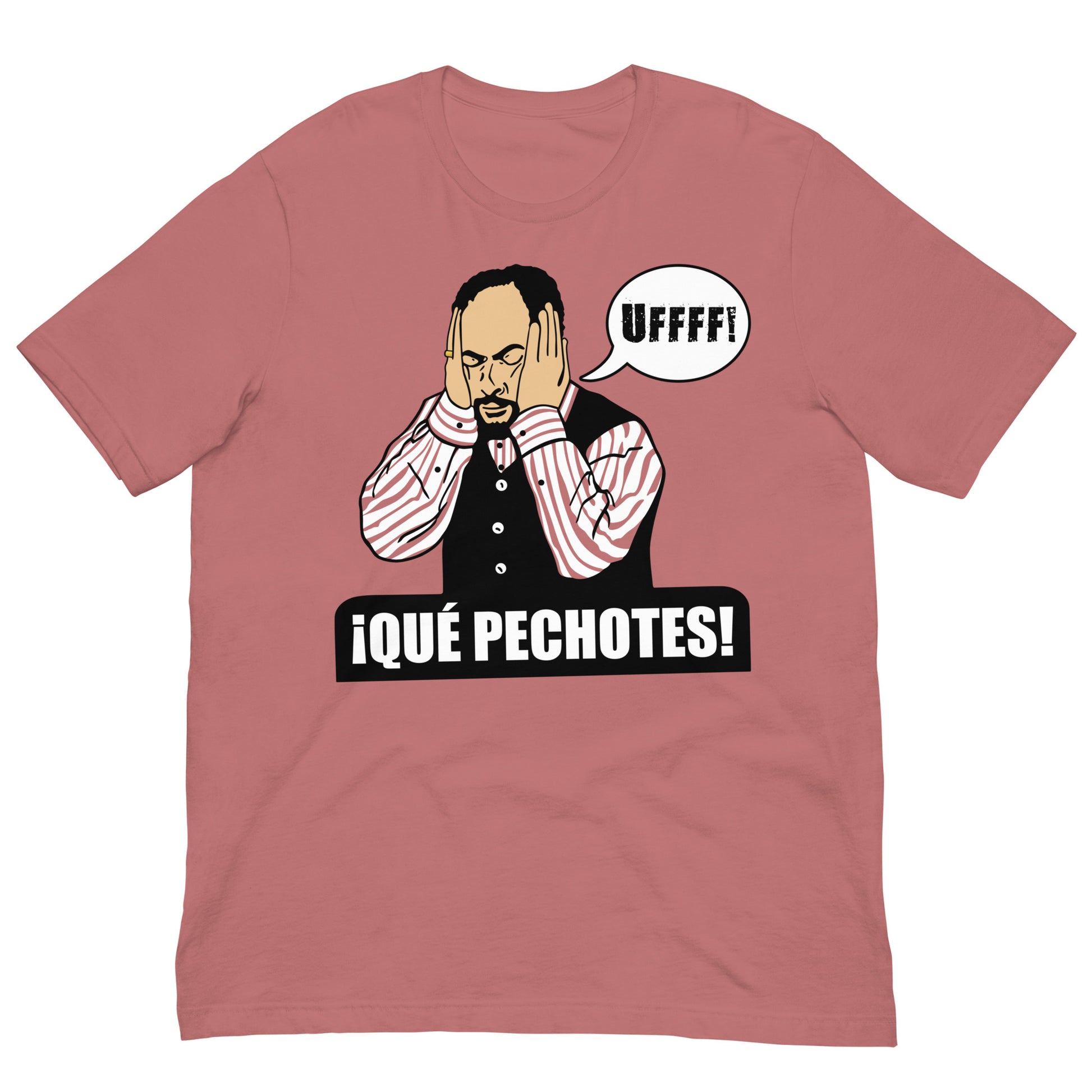 camiseta que pechotes de antonio recio de la que se avecina en color malva