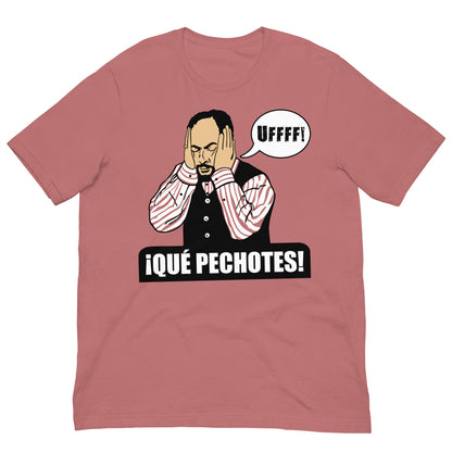 camiseta que pechotes de antonio recio de la que se avecina en color malva