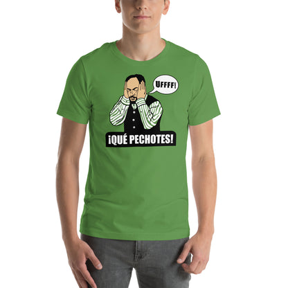 hombre con camiseta que pechotes de antonio recio de la que se avecina en color verde