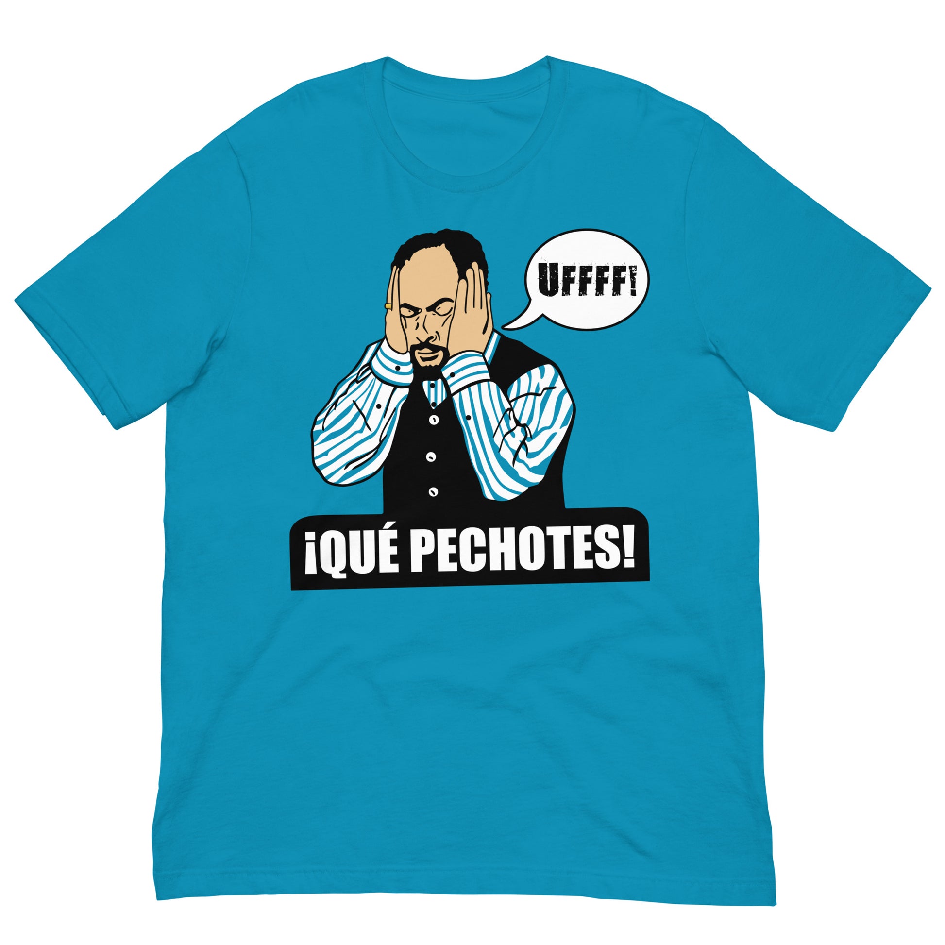 camiseta que pechotes azul