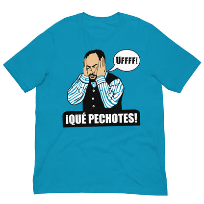 camiseta que pechotes azul