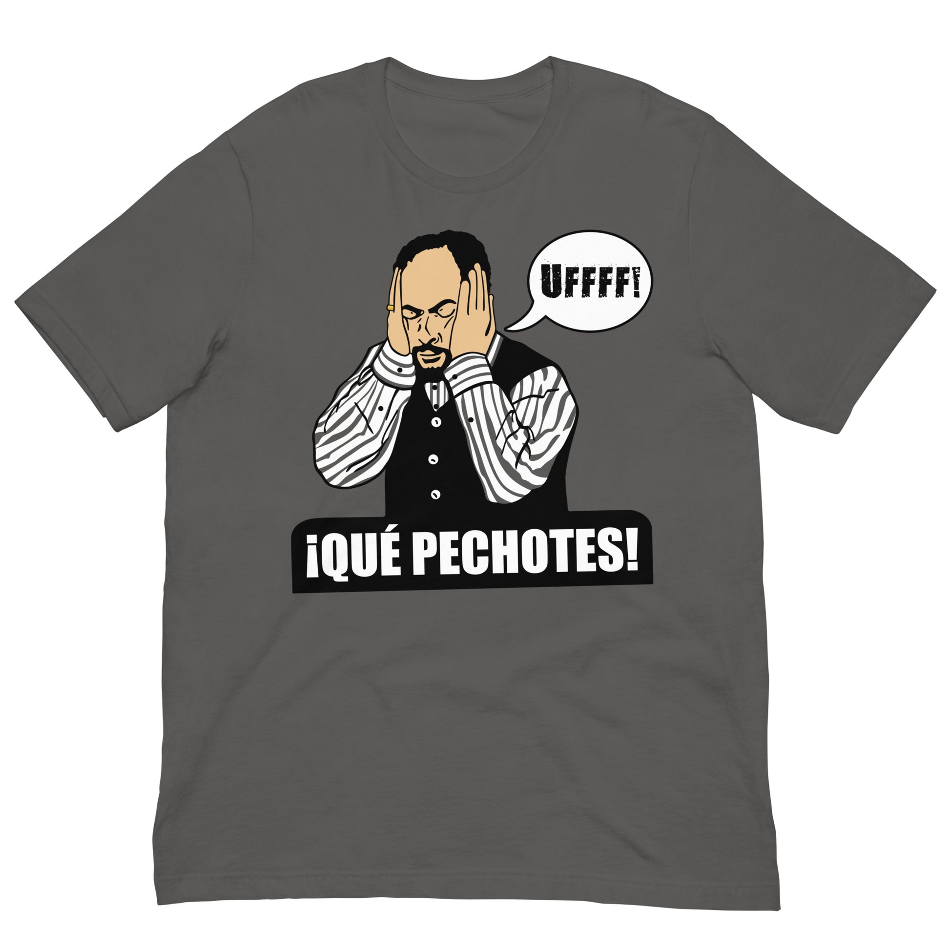 camiseta que pechotes gris