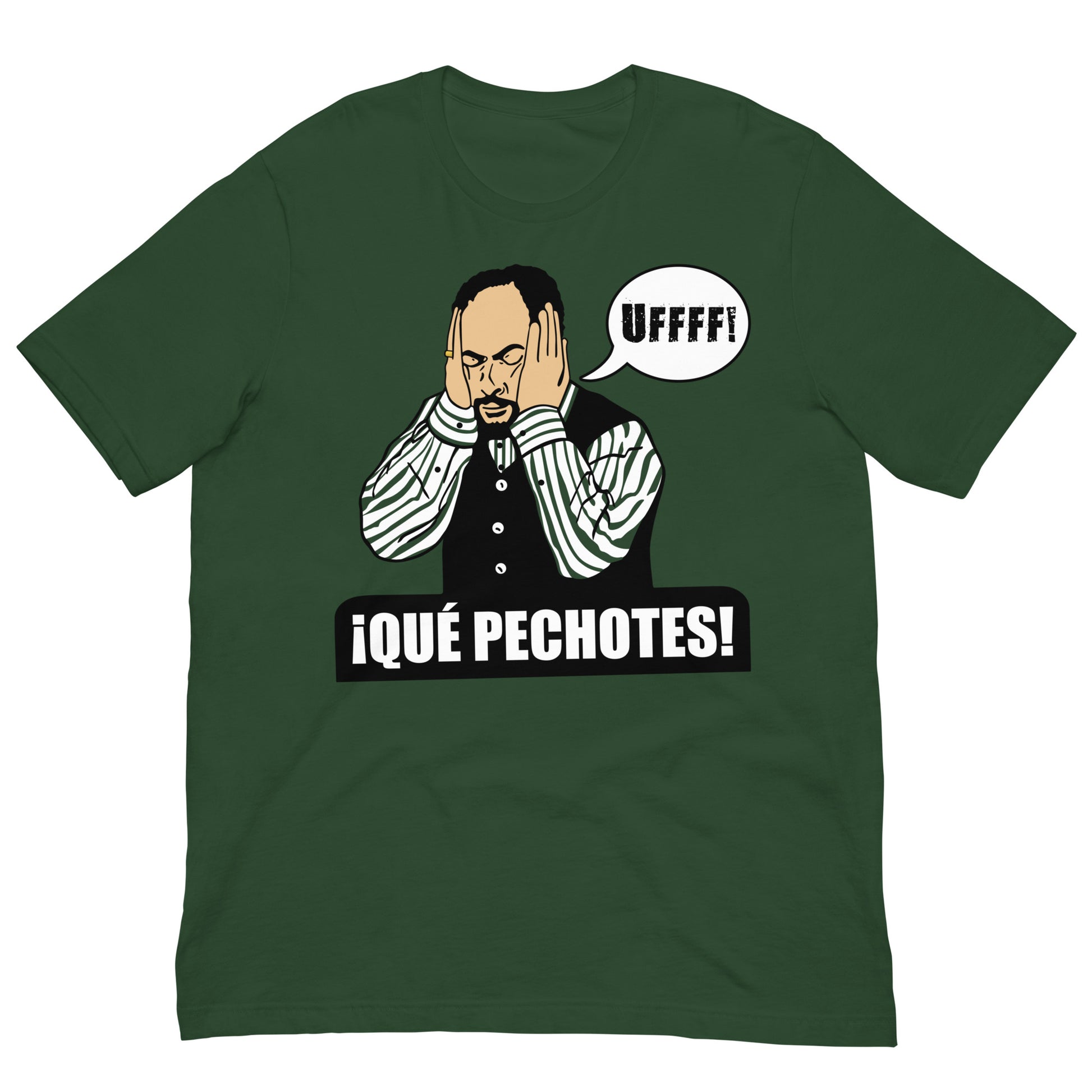 camiseta que pechotes verde botella