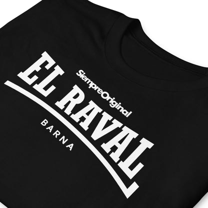 detalle de camiseta el raval barcelona negra