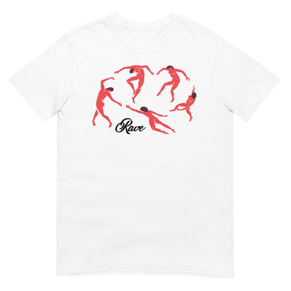 camiseta rave minimalista la danza matisse blanca