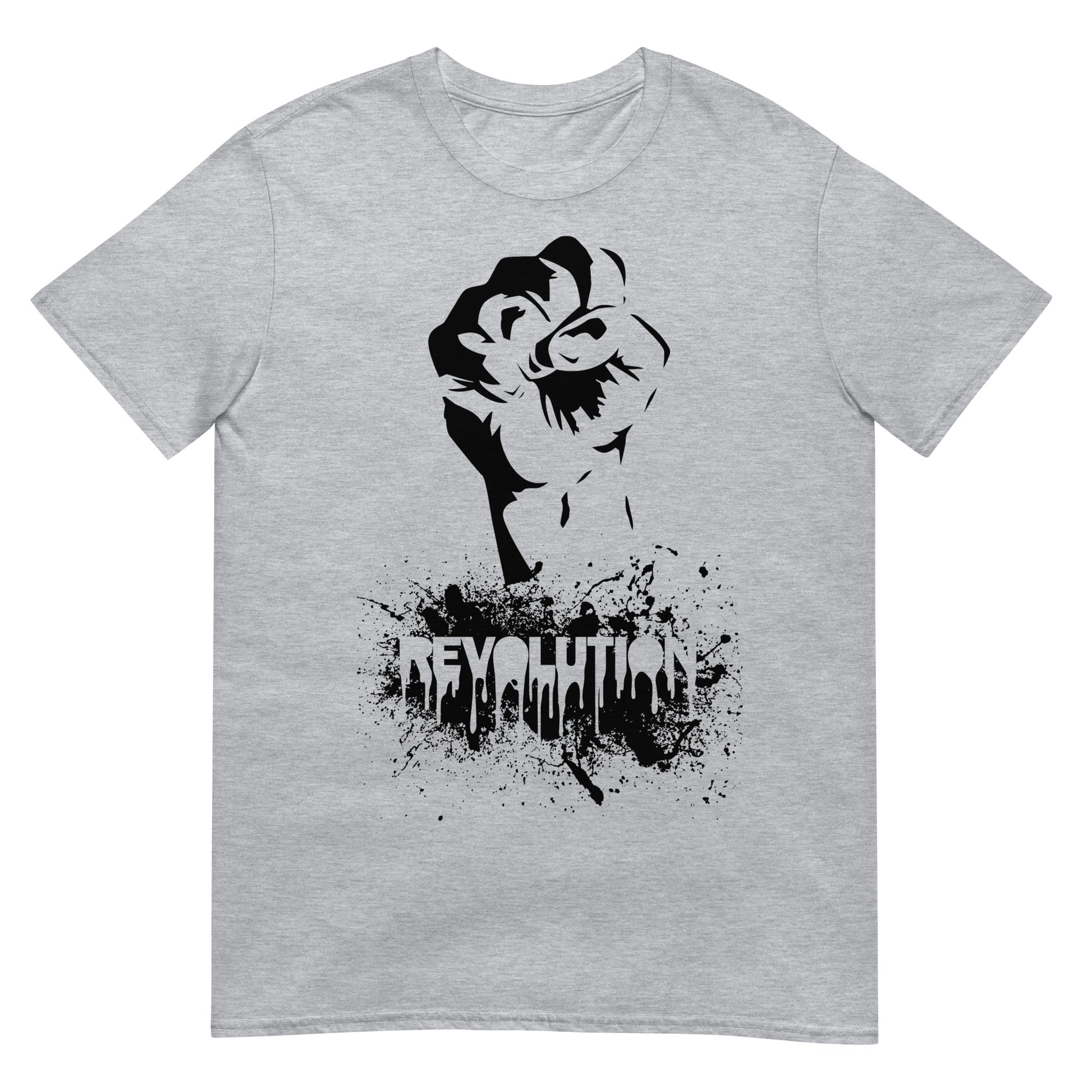 camiseta revolution graffiti gris