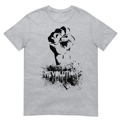 camiseta revolution graffiti gris