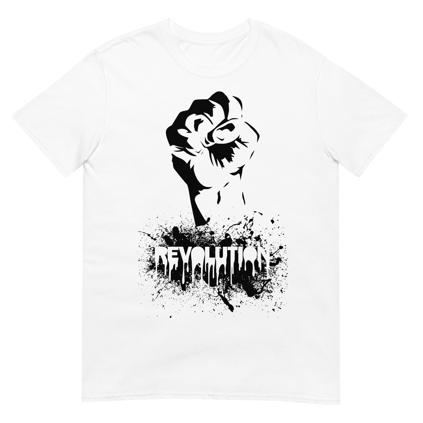 camiseta revolution graffiti blanca