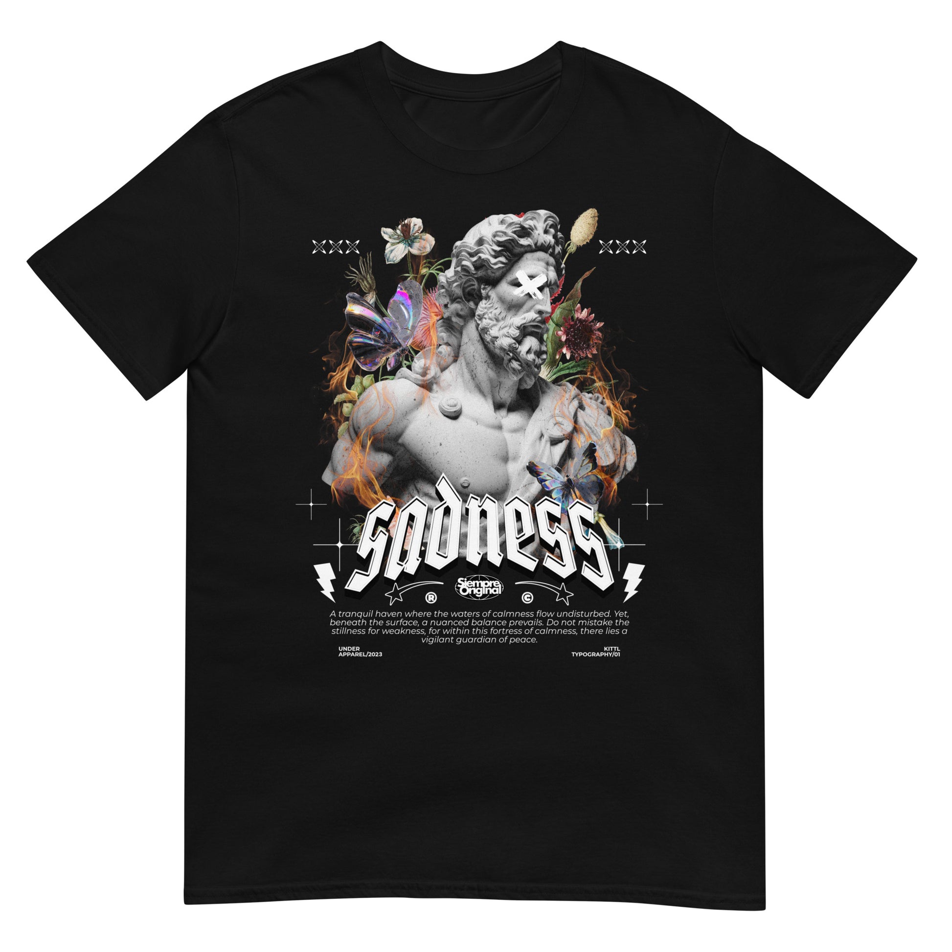 camiseta sadness siempre original urban en color negro