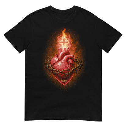 camiseta sagrado corazon de jesus en color negro
