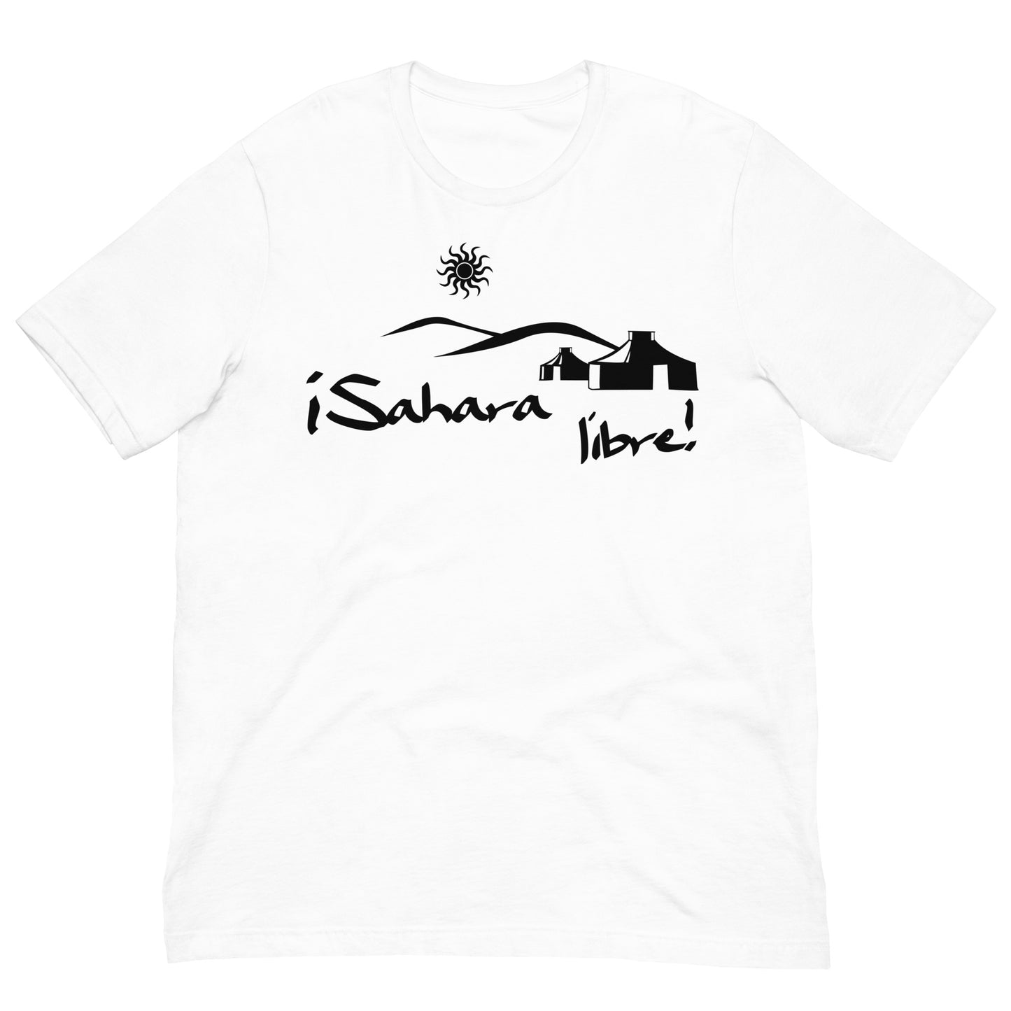 camiseta sahara libre blanca