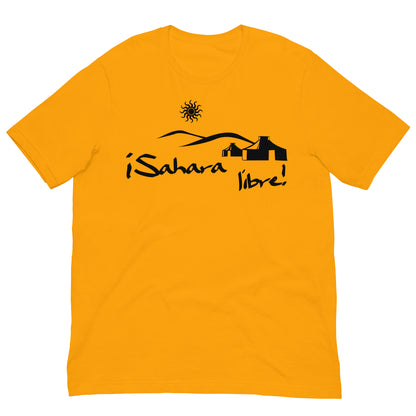 camiseta sahara libre amarillo mostaza