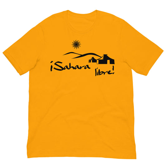 camiseta sahara libre amarillo mostaza