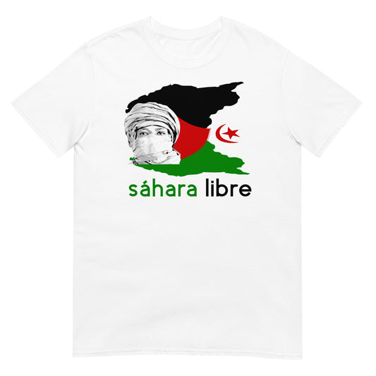 camiseta sahara occidental libre blanca