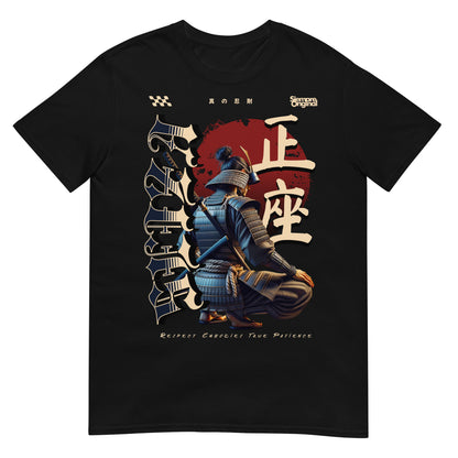camiseta samurai japones negra