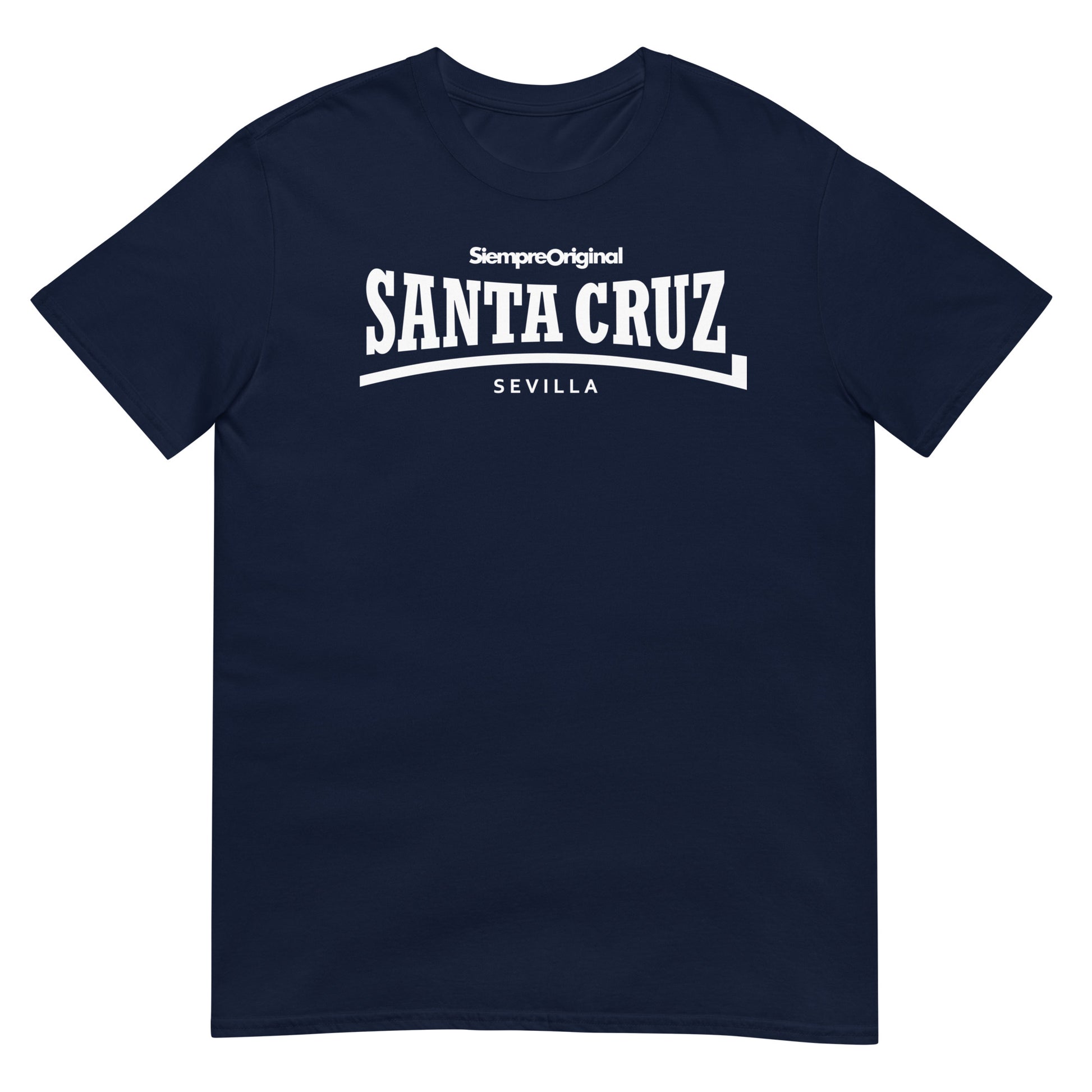 camiseta santa cruz sevilla barrio azul marino