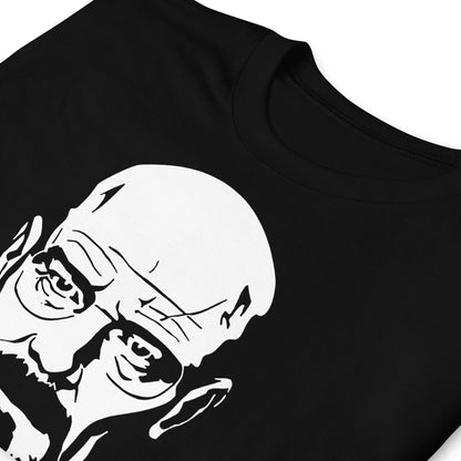 detalle de camiseta say my name heisenberg breaking bad negra