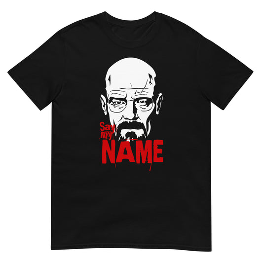 camiseta say my name heisenberg breaking bad negra