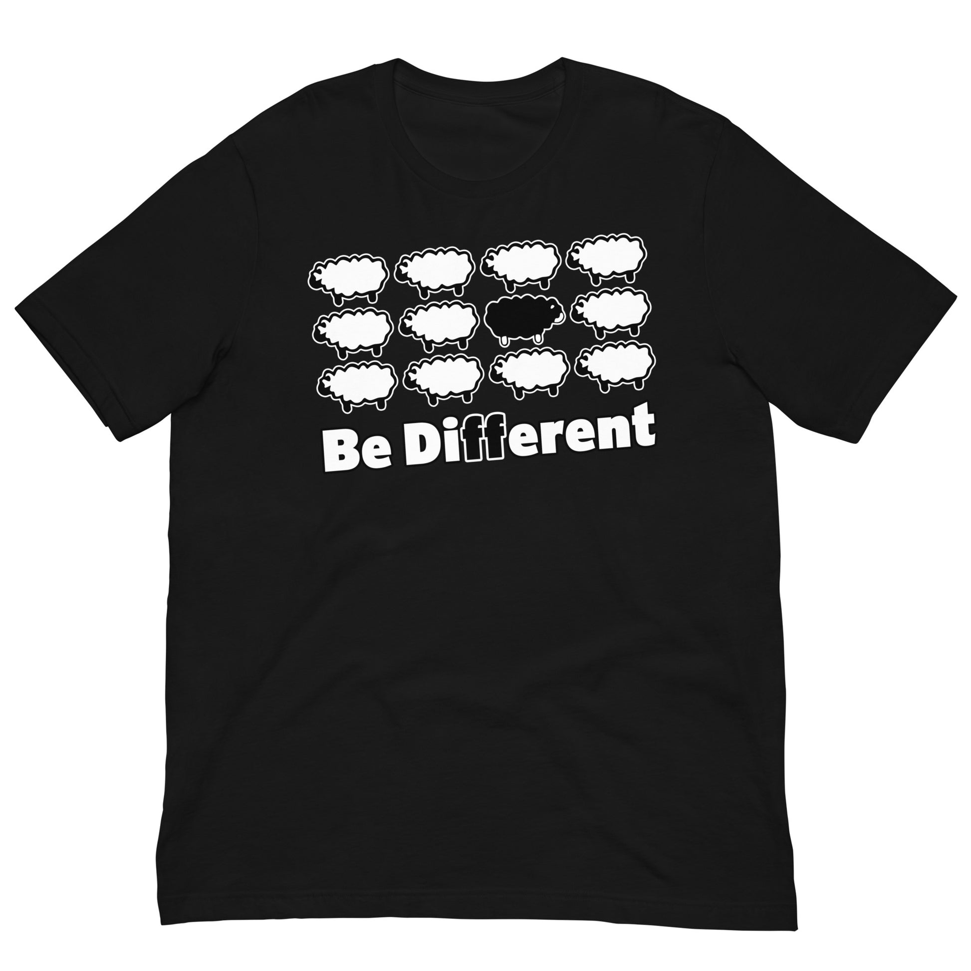 camiseta se diferente oveja negra