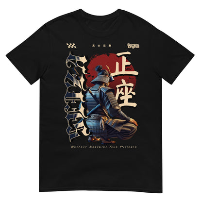 camiseta seiza samurai siempre original urban en color negro