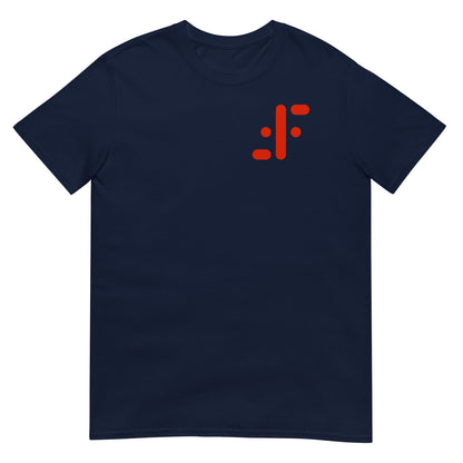 camiseta simbolo serie v azul marino