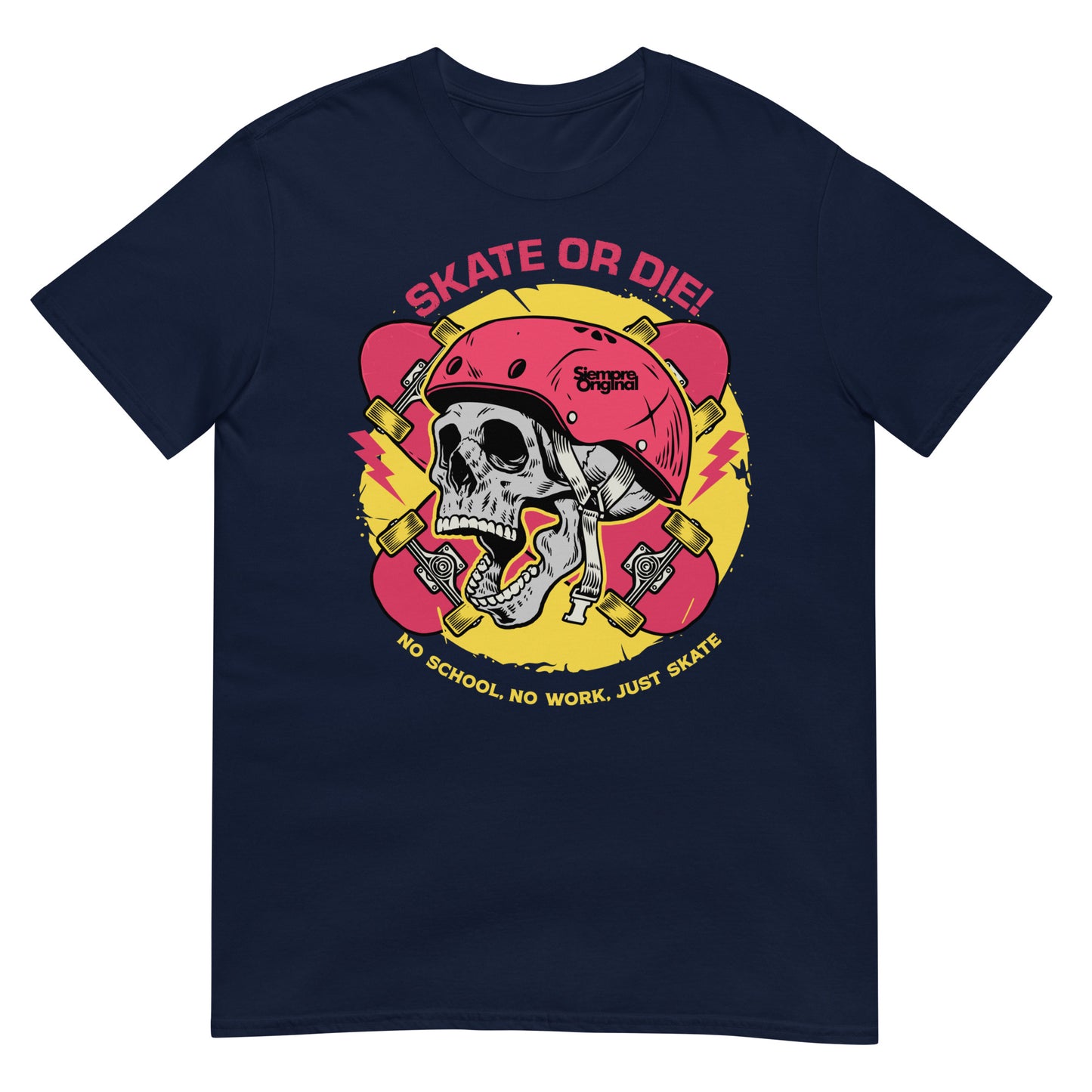 camiseta skate or die siempre original urban en color azul marino