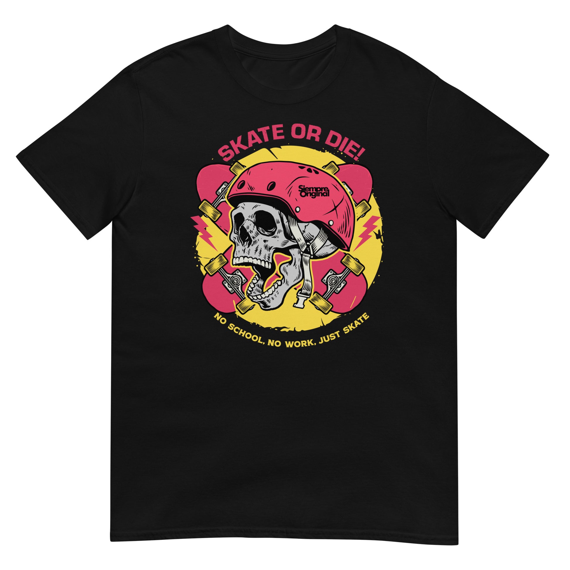 camiseta skate or die urban negra