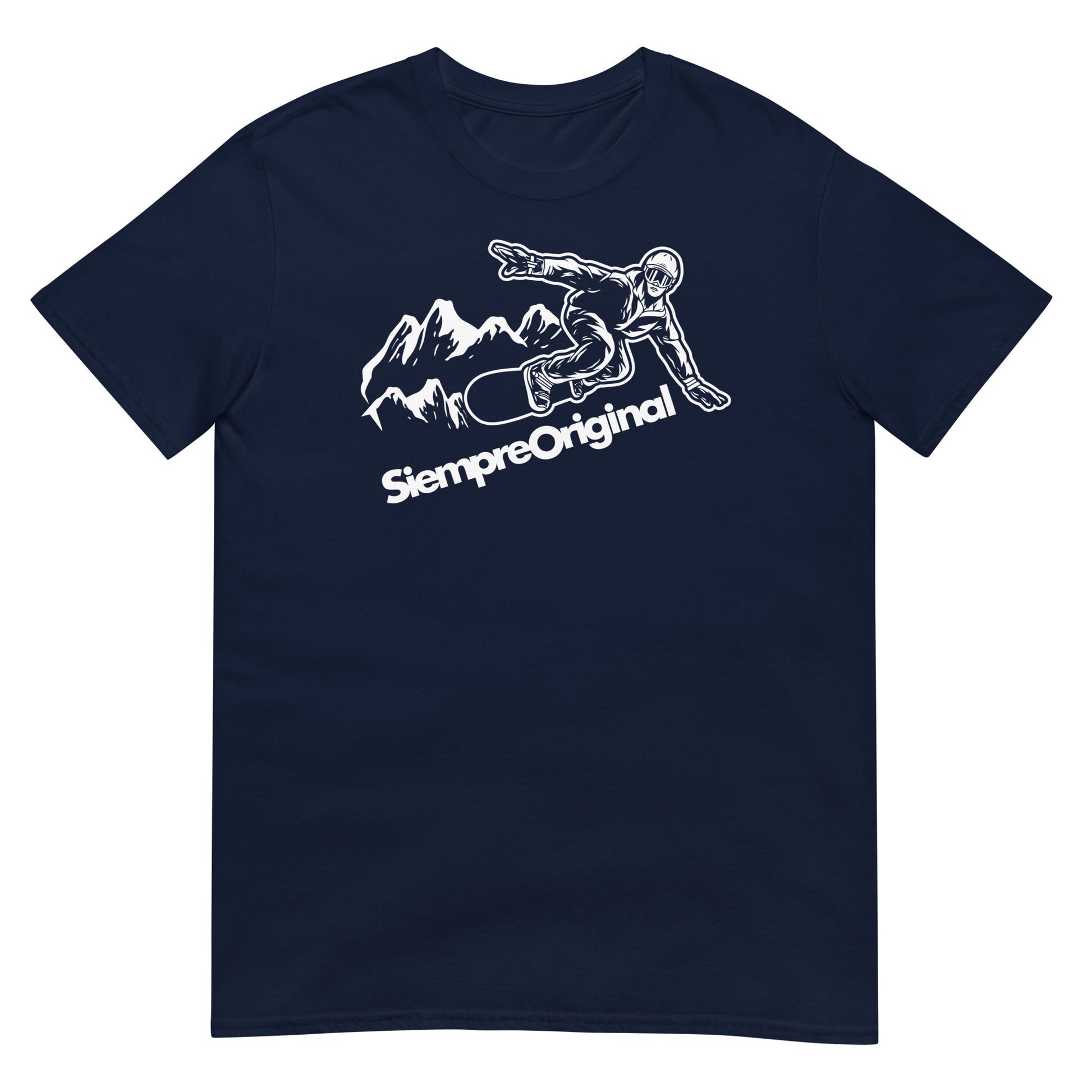 camiseta snowboard montana azul marino